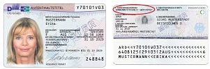 elektronischer Aufenthaltstitel 2019 mit Rückseite und Erwerbstätigkeit&nbsp;&copy;&nbsp;Bundesamt für Migration und Flüchtlinge