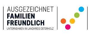 Unternehmenssiegel "Ausgezeichnet Familienfreundlich im Landkreis Osterholz"&nbsp;&copy;&nbsp;Impulsgeber Zukunft e.V. / ProArbeit kAöR